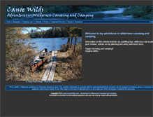 Tablet Screenshot of canoewilds.com